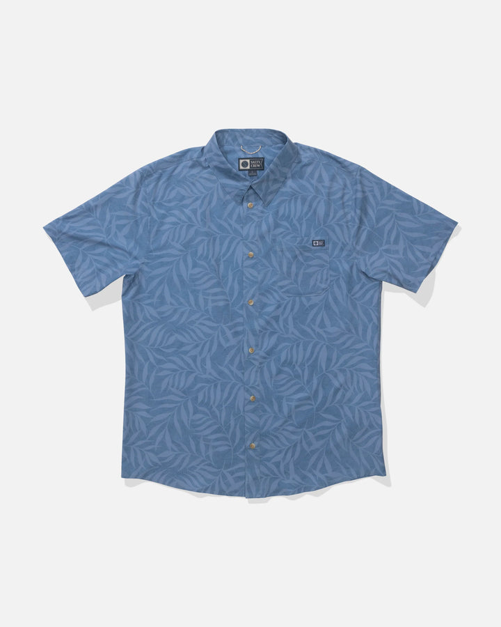 Salty Crew Men's Drifter UV Button Up - Captains Blue
