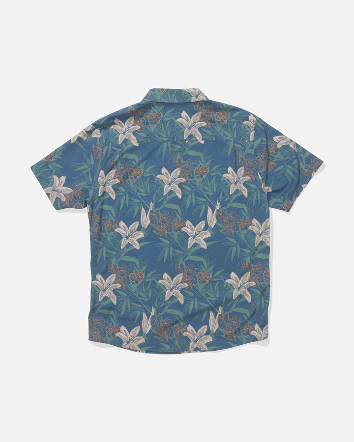 Salty Crew Men's Drifter UV Button Up - Cast Blue