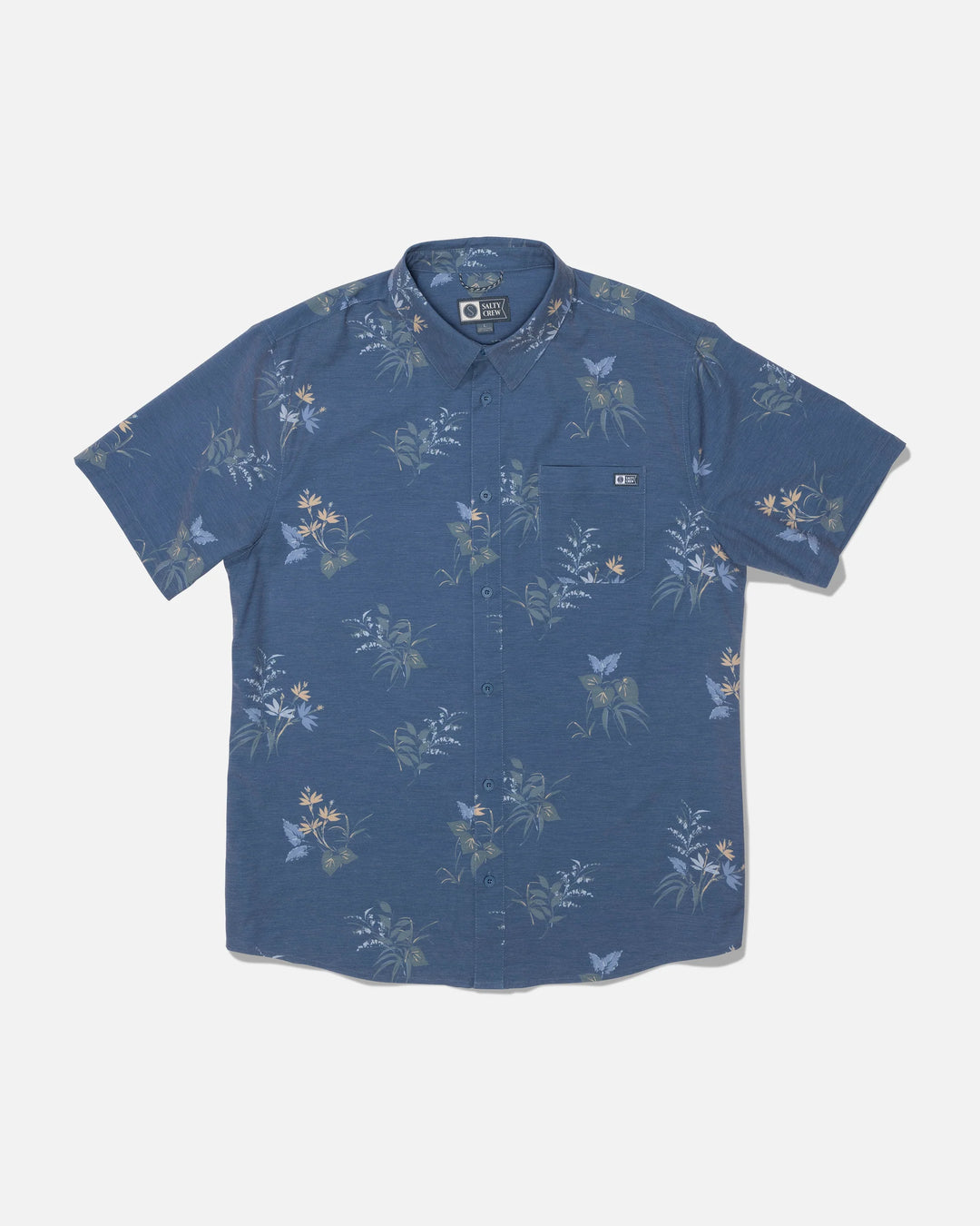 Salty Crew Men's Drifter UV Button Up - Navy - Sun Diego Boardshop