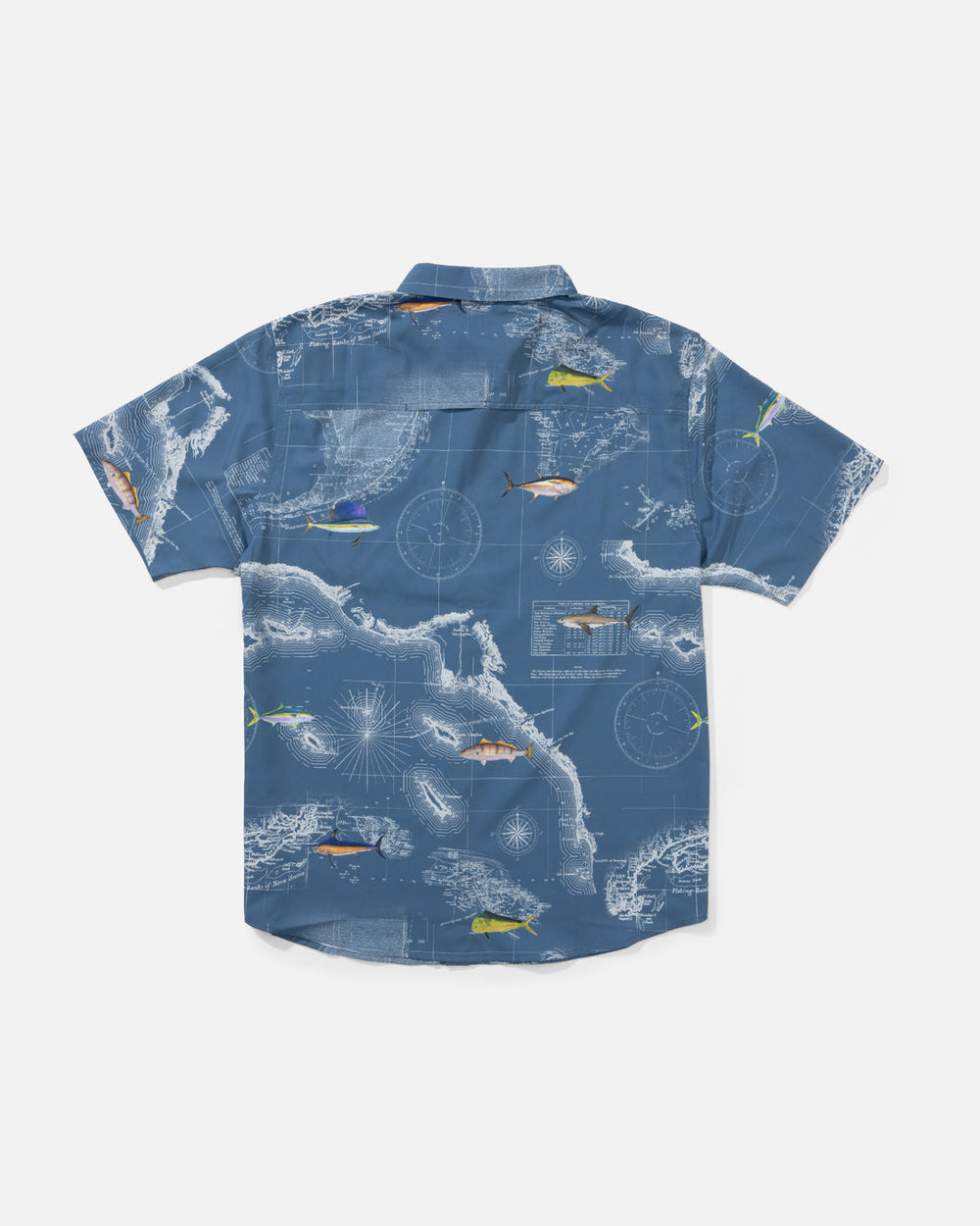 Salty Crew Flagship Uv Button Up - Channel Blue - Sun Diego Boardshop