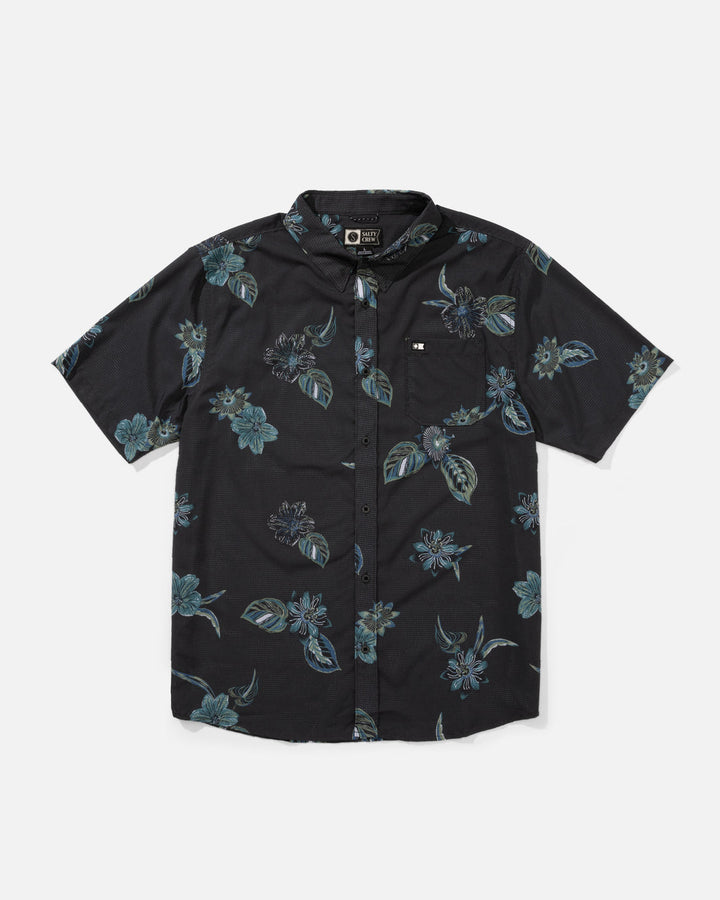 Salty Crew Breezer Perforated Button Up - Phantom - Sun Diego Boardshop