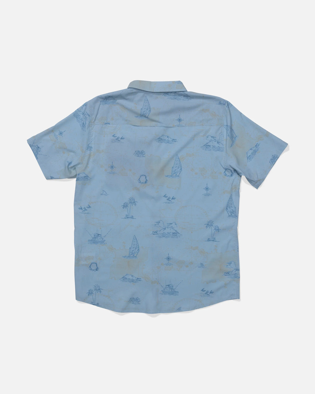 Salty Crew Men's Flagship UV Button Up - Clear Sky