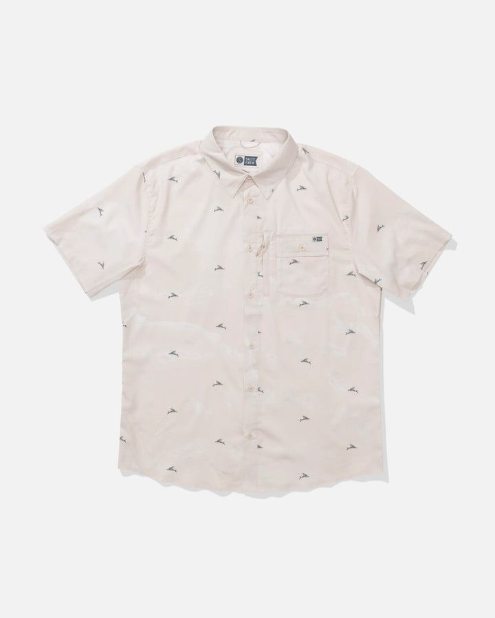 Salty Crew Men's Flagship UV Button Up - Natural