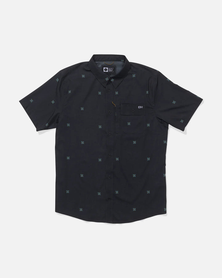 Salty Crew Flagship Uv Button Up - Phantom - Sun Diego Boardshop
