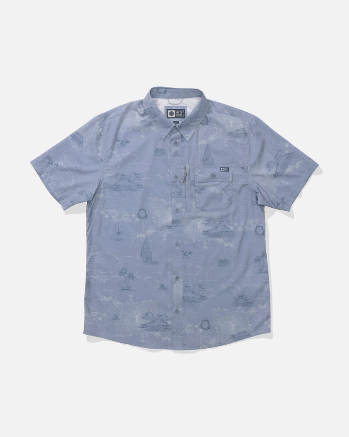 Salty Crew Men's Flagship UV Button Up - Tradewinds