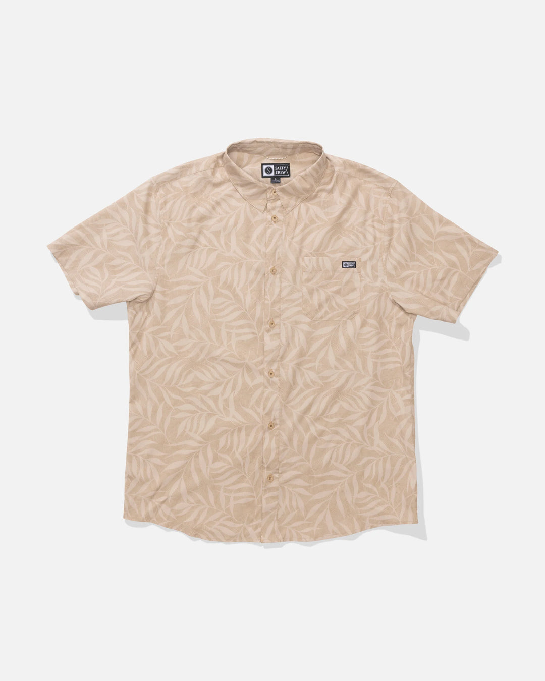 Salty Crew Men's Breezer Perforated Button Up - Khaki - Sun Diego Boardshop