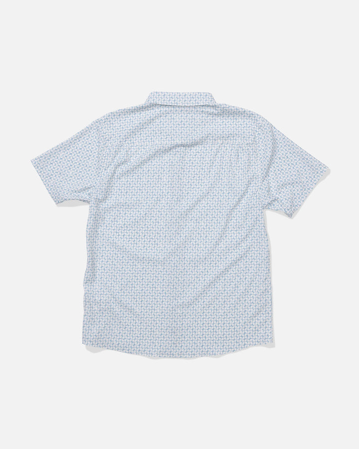 Salty Crew Men's Breezer Perforated Button Up - Off White