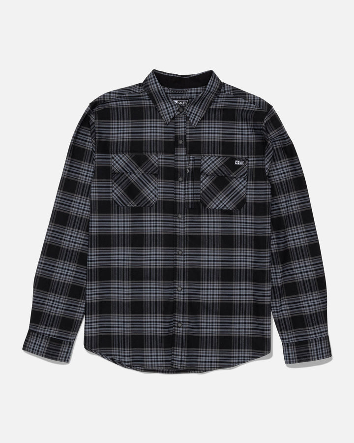 Salty Crew Men's Fathom Tech Flannel - Dark Grey - Sun Diego Boardshop