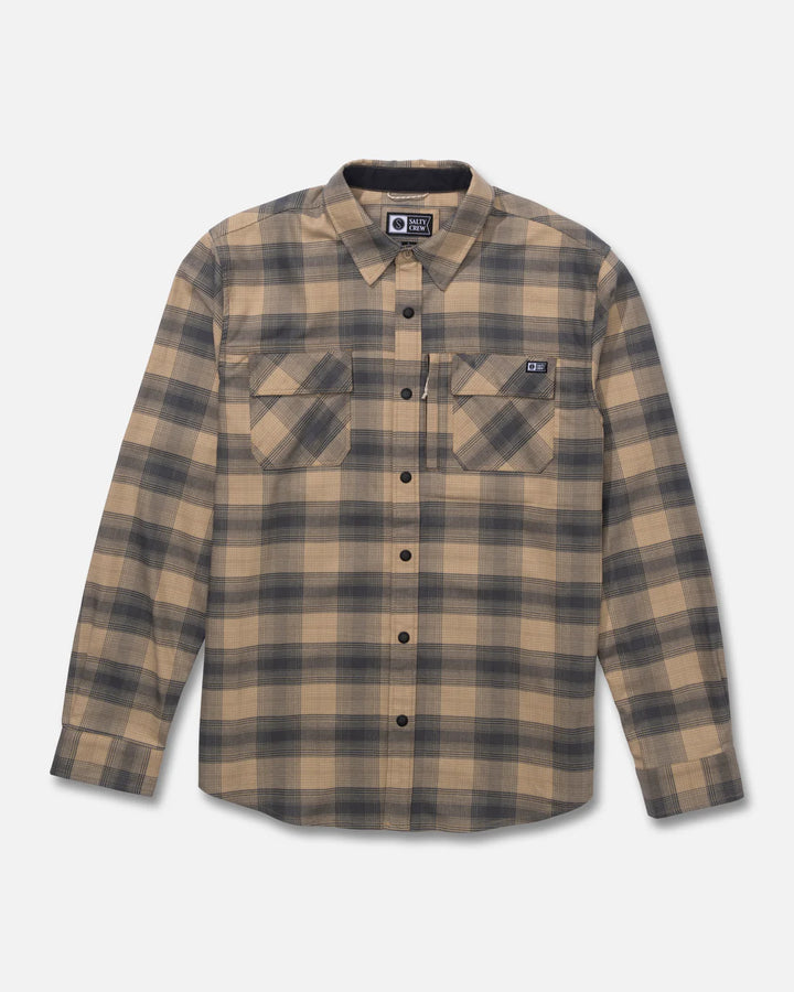 Salty Crew Fathom Tech Flannel - Khaki