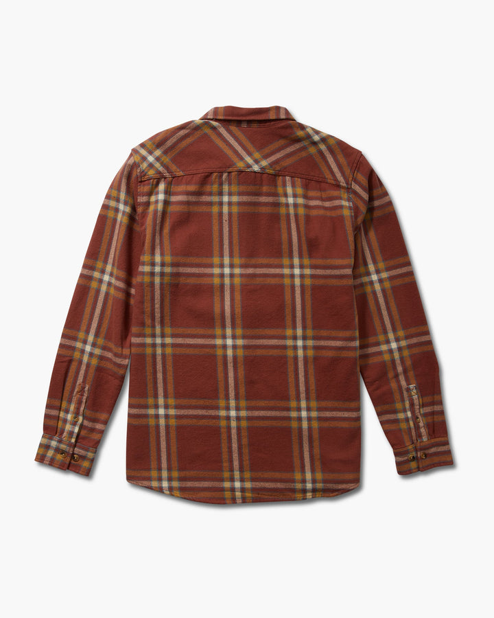 Salty Crew Landfall Flannel - BRICK RED - Sun Diego Boardshop