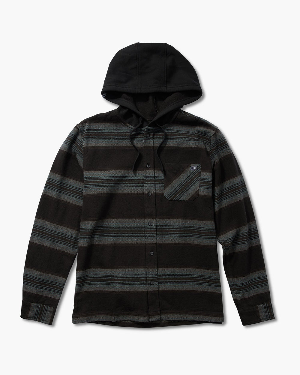 Salty Crew Outback Hooded Flannel - COAL - Sun Diego Boardshop
