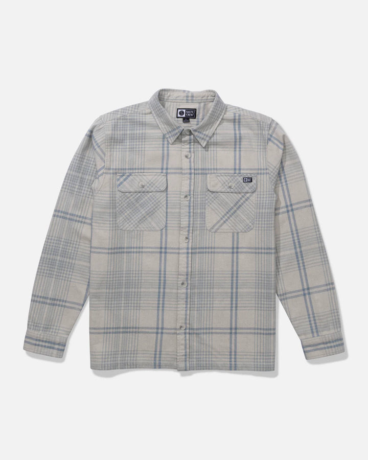 Salty Crew Windward Flannel - Light Grey