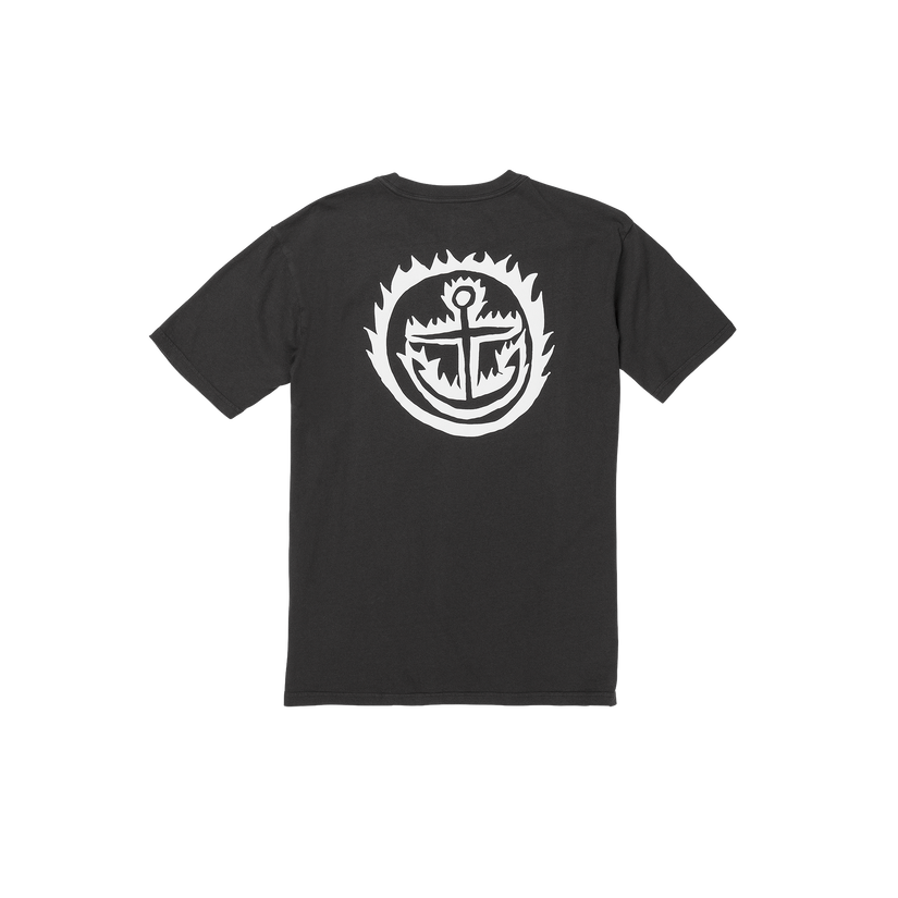 Captain Fin Co Ozzy Wrong Flamer Short Sleeve Tee - BLACK - Sun Diego Boardshop