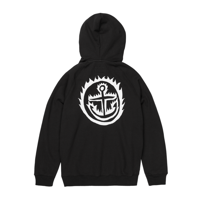 Captain Fin Co Downward Spiral Pullover Hoodie - BLACK - Sun Diego Boardshop