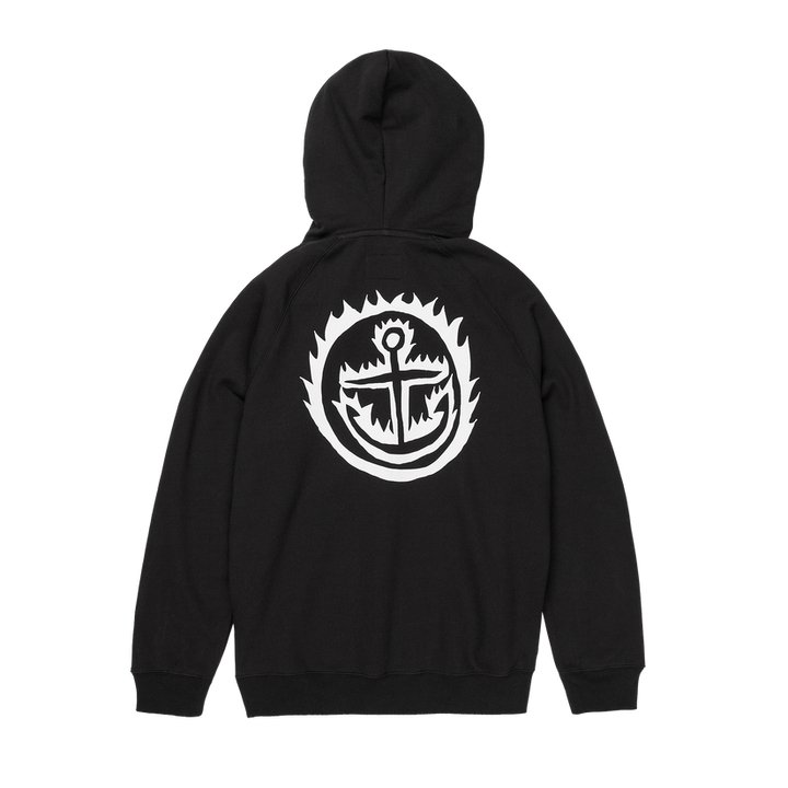 Captain Fin Co Downward Spiral Pullover Hoodie - BLACK - Sun Diego Boardshop