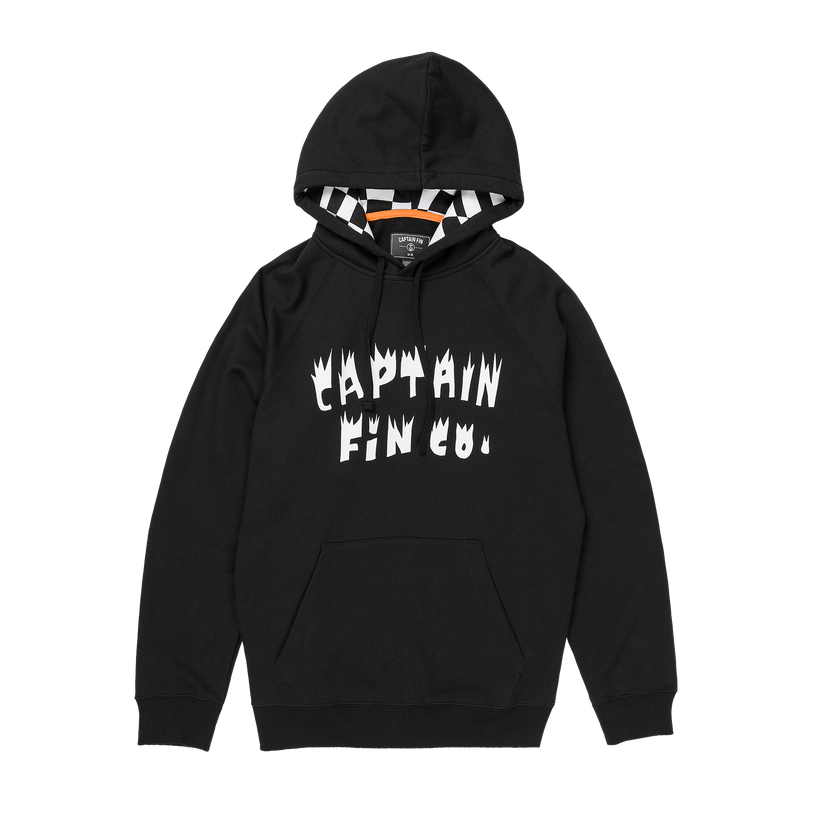 Captain Fin Co Downward Spiral Pullover Hoodie - BLACK - Sun Diego Boardshop