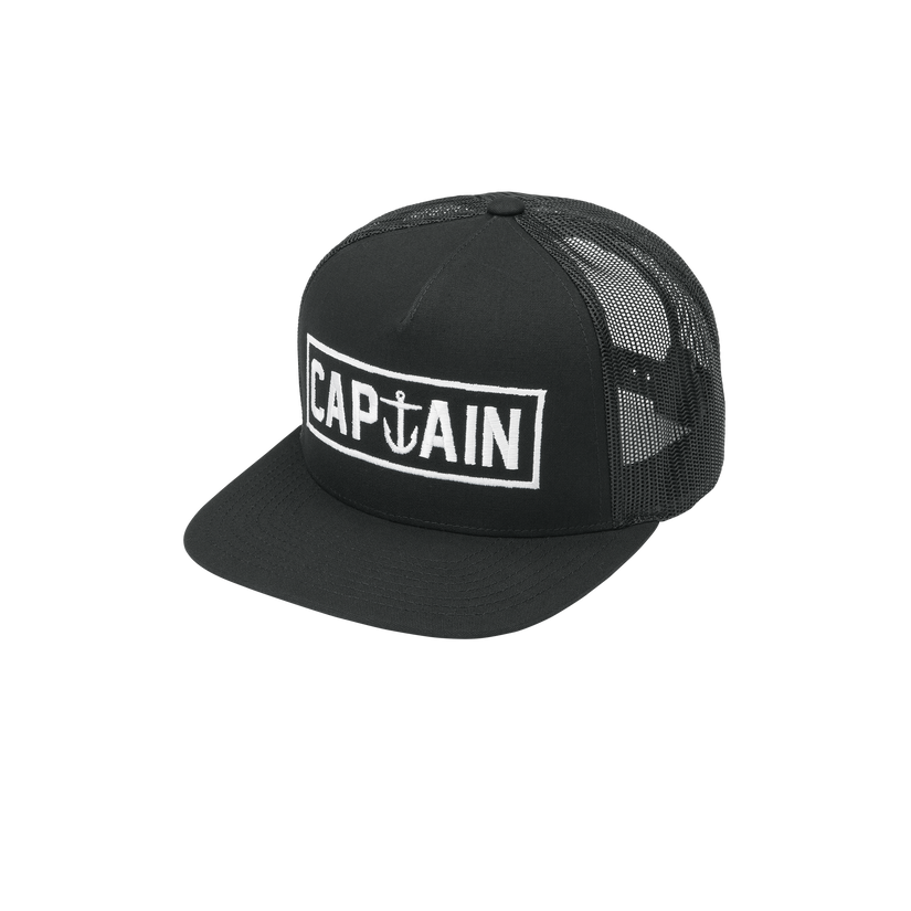 Captain Fin Co OG Naval Trucker Hat - BLACK - Sun Diego Boardshop