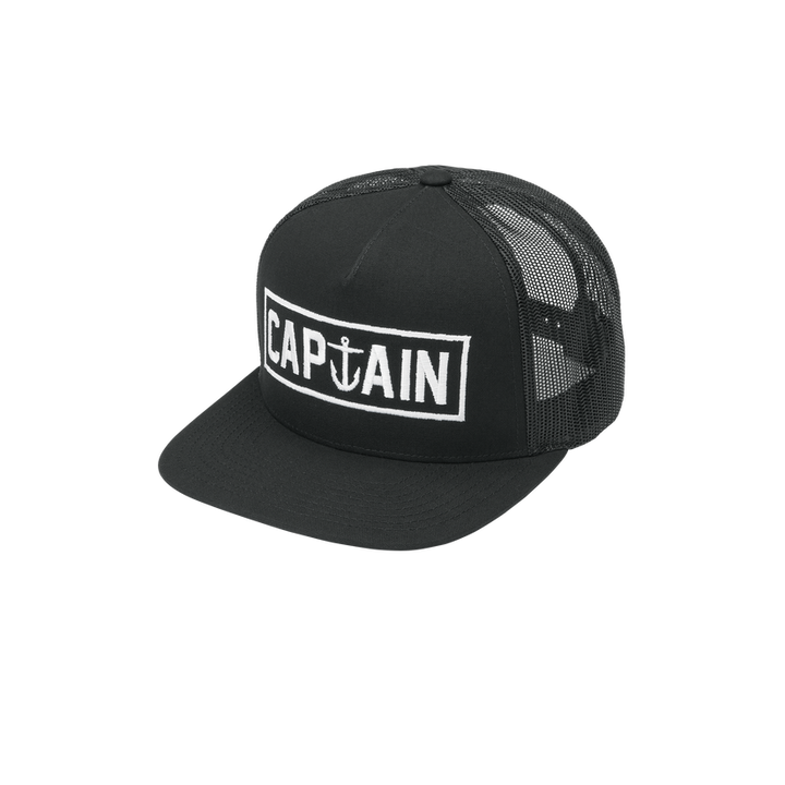 Captain Fin Co OG Naval Trucker Hat - BLACK - Sun Diego Boardshop