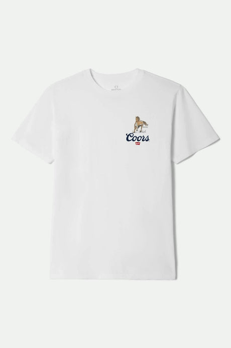 Brixton Coors Roam S/S Standard T-Shirt - WHITE - Sun Diego Boardshop