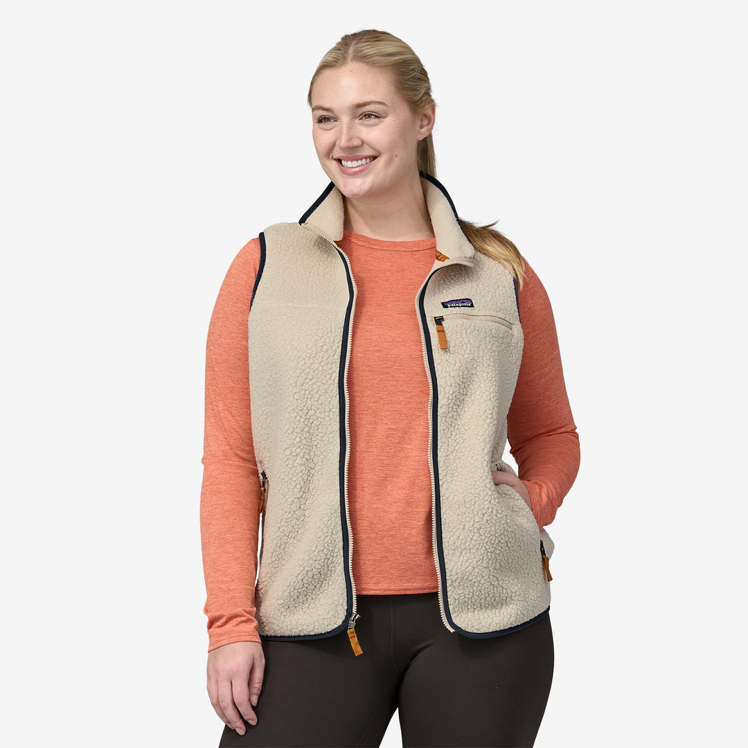 Patagonia Women's Retro Pile Fleece Vest - PELICAN - Sun Diego Boardshop