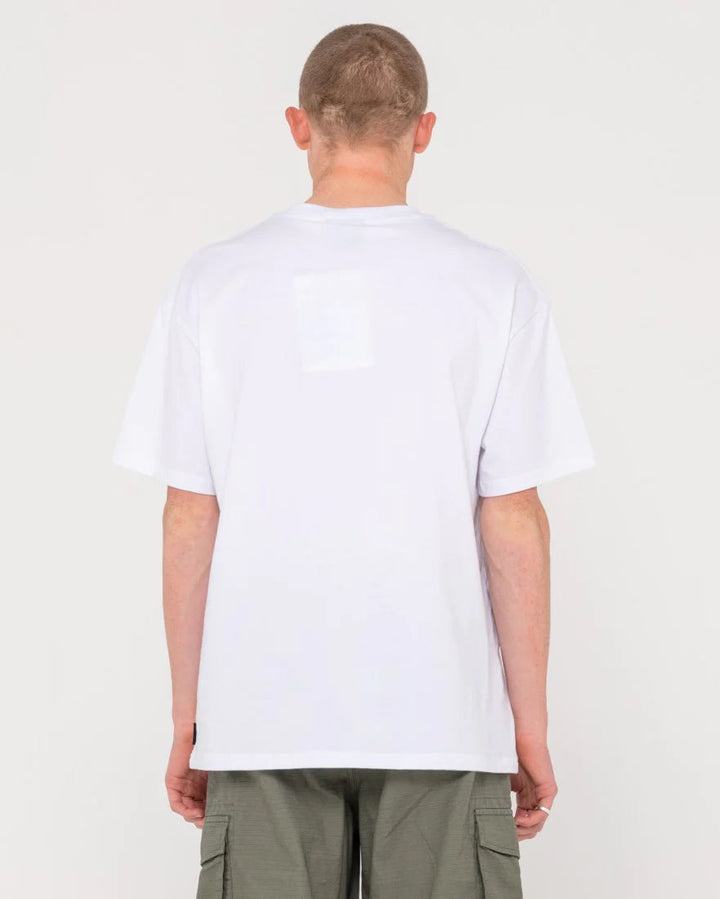 Rusty Road House Short Sleeve Tee - White/ Purple - Sun Diego Boardshop