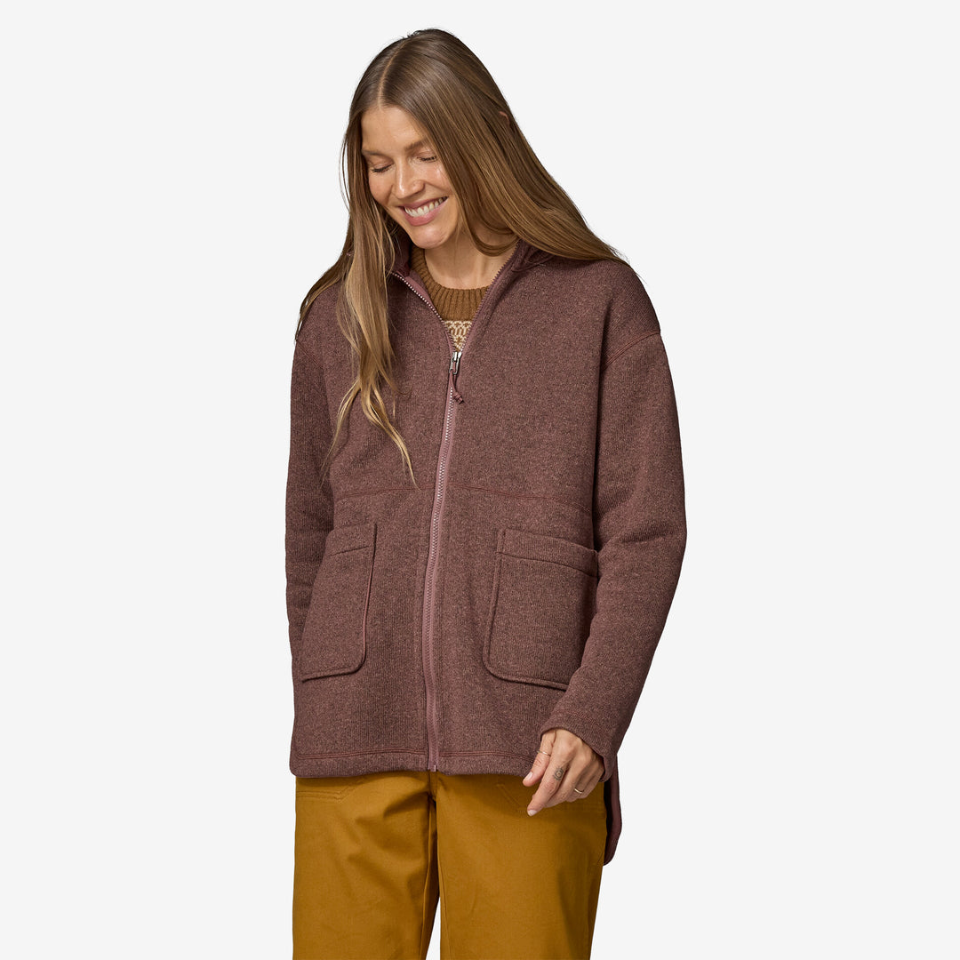 Patagonia Women's Better Sweater Oversized Fleece Coat - DULSE MAUVE - Sun Diego Boardshop