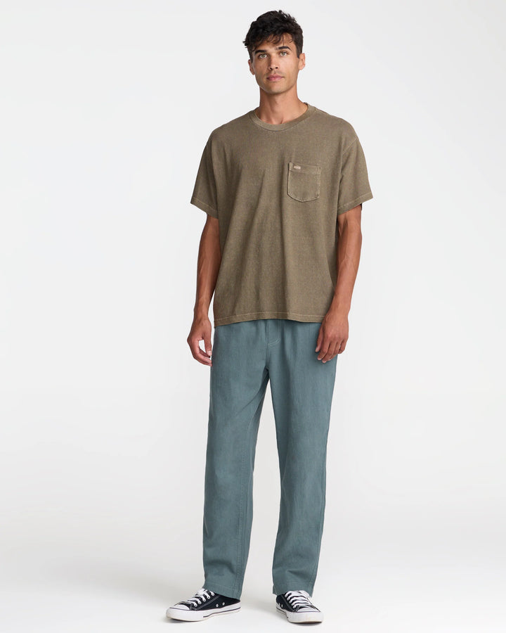 RVCA Men's VAcancy Pocket Tee - Mushroom - Sun Diego Boardshop
