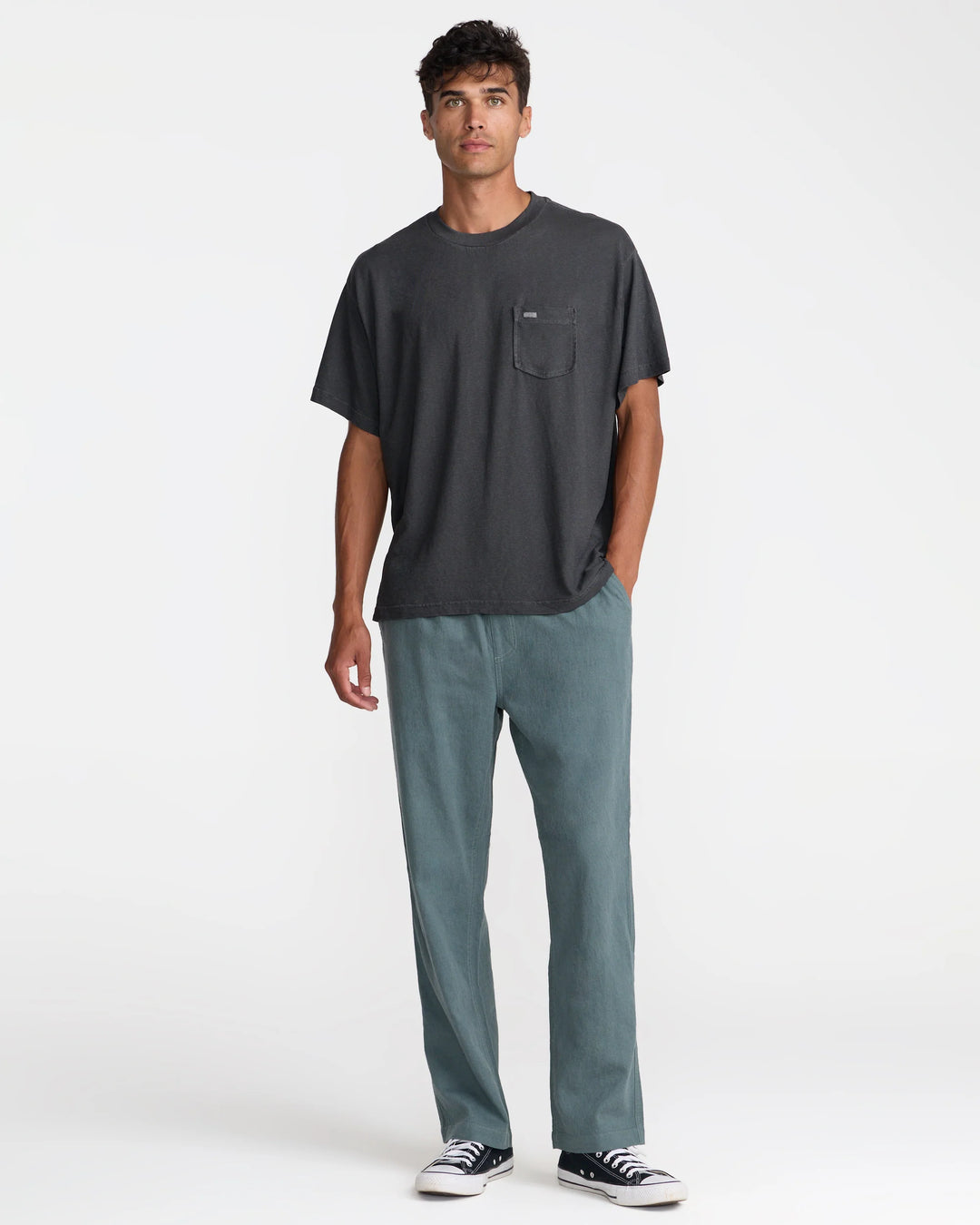 RVCA Men's VAcancy Pocket Tee - Pirate Black - Sun Diego Boardshop