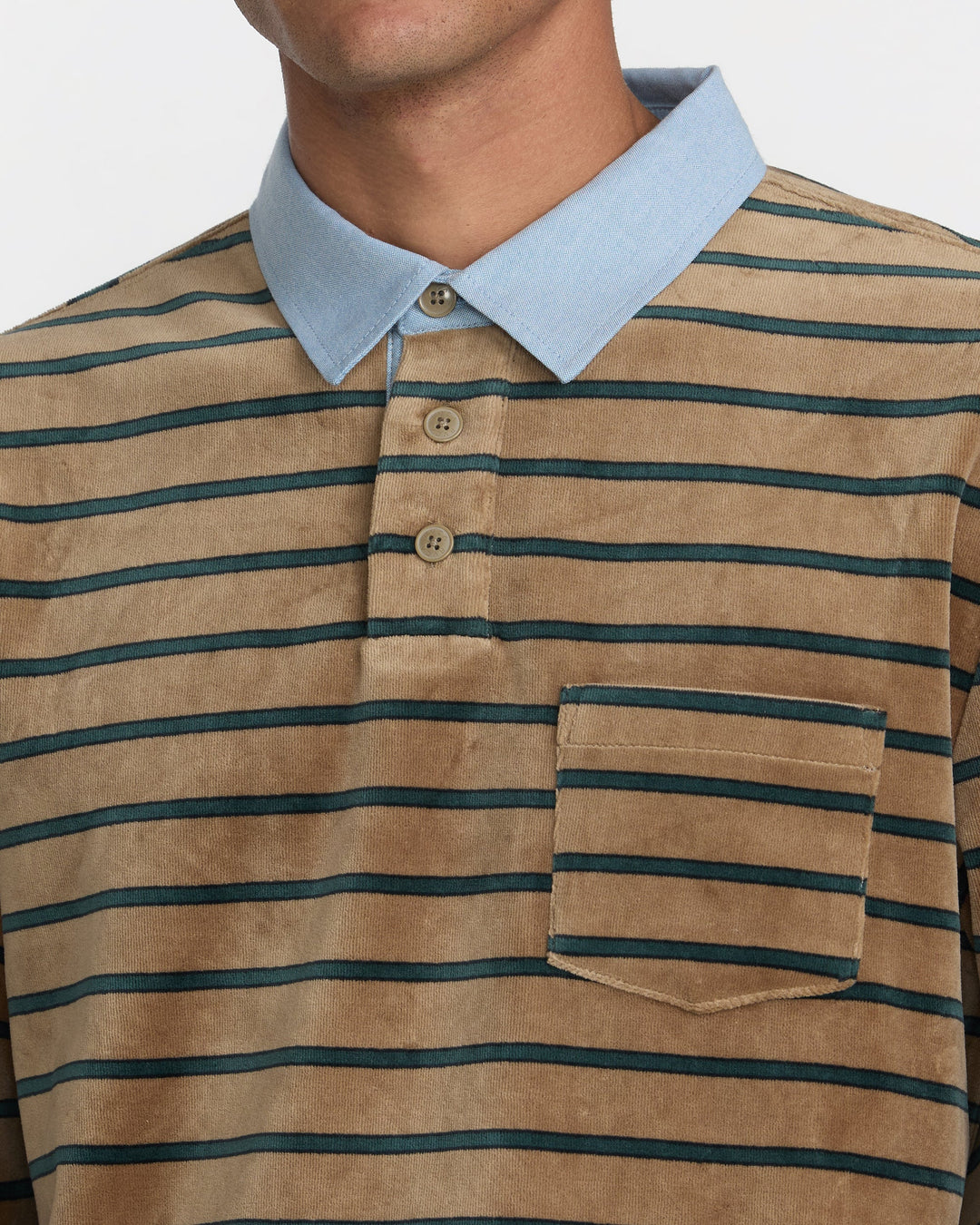 RVCA Men's Pile Long Sleeve Tee - Coyote - Sun Diego Boardshop