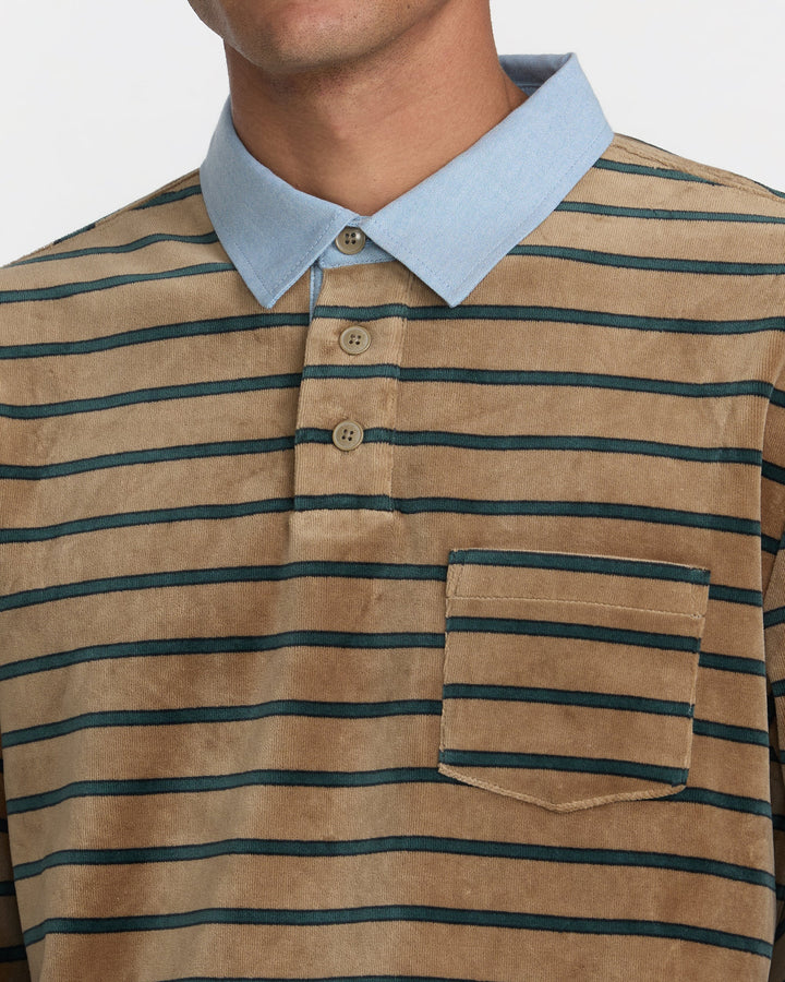 RVCA Men's Pile Long Sleeve Tee - Coyote - Sun Diego Boardshop