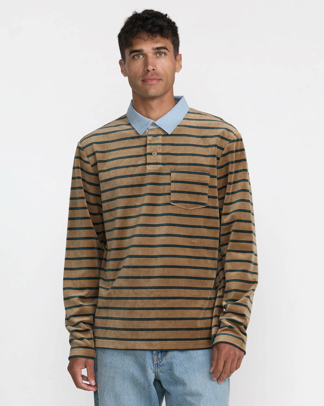 RVCA Men's Pile Long Sleeve Tee - Coyote - Sun Diego Boardshop