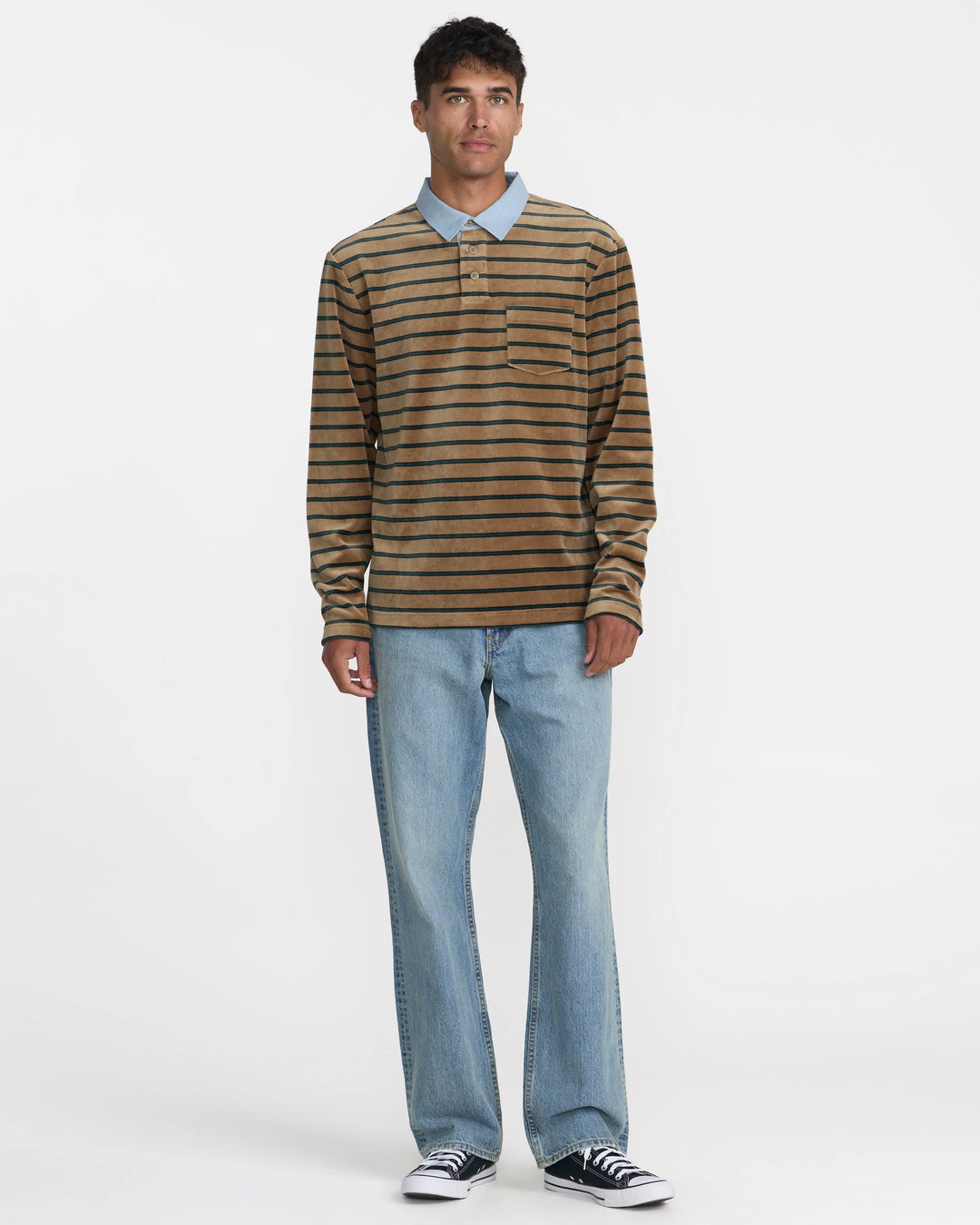 RVCA Men's Pile Long Sleeve Tee - Coyote - Sun Diego Boardshop