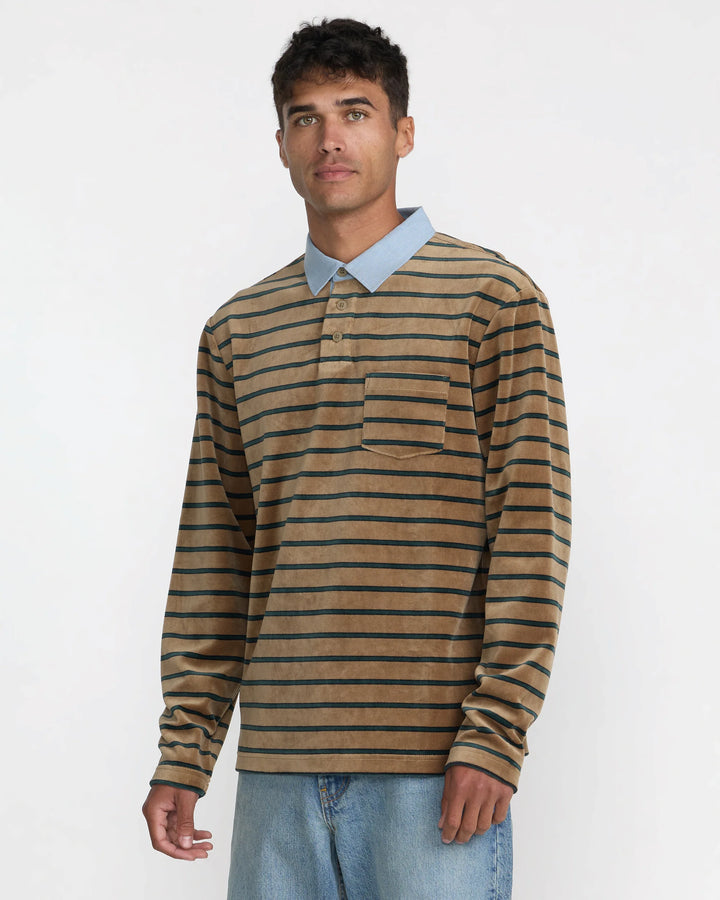 RVCA Men's Pile Long Sleeve Tee - Coyote - Sun Diego Boardshop