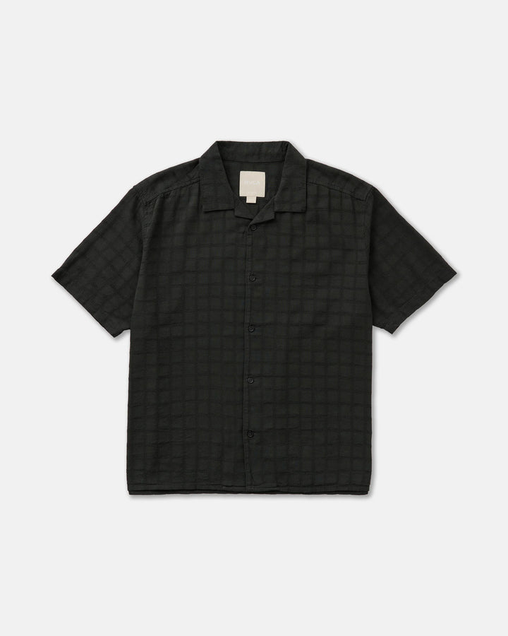RVCA Men's VAcancy Short Sleeve Shirt - Pirate Black - Sun Diego Boardshop