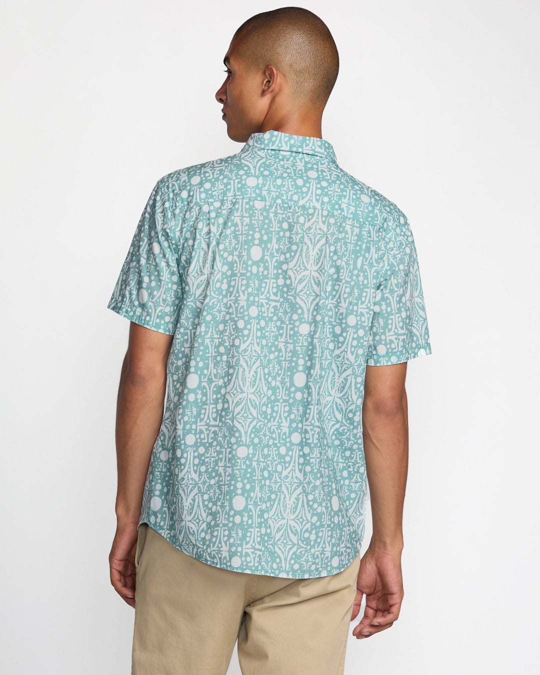 RVCA Jacobs Archive Print Short Sleeve Shirt - Blue Haze - Sun Diego Boardshop
