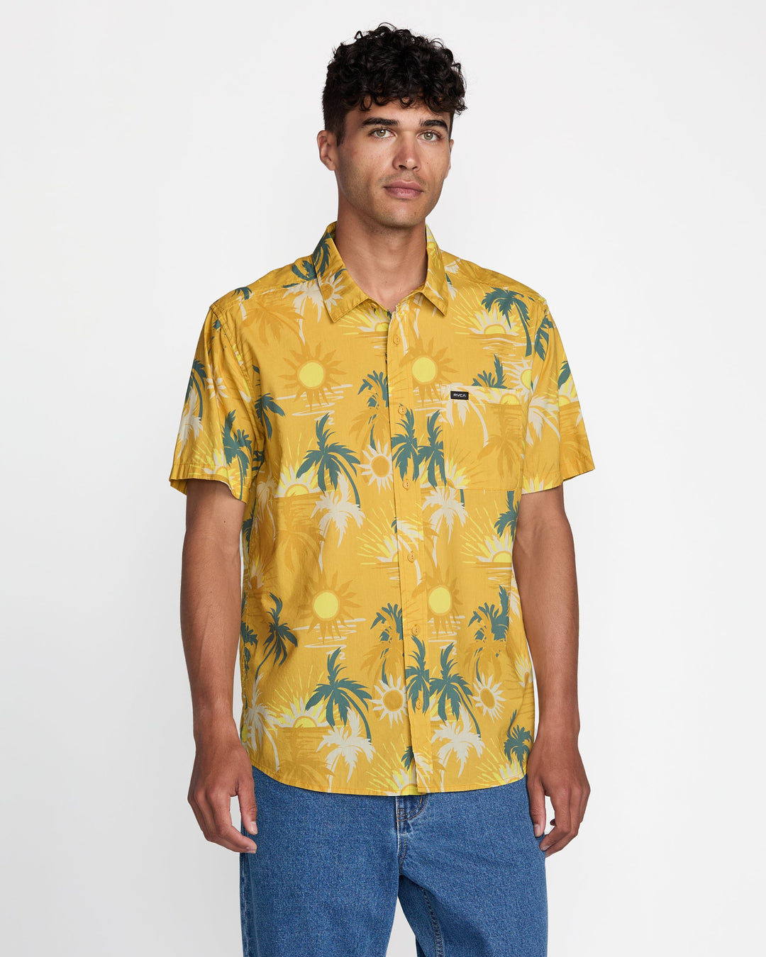 RVCA Exotica Ii Short Sleeve Shirt - Natural - Sun Diego Boardshop