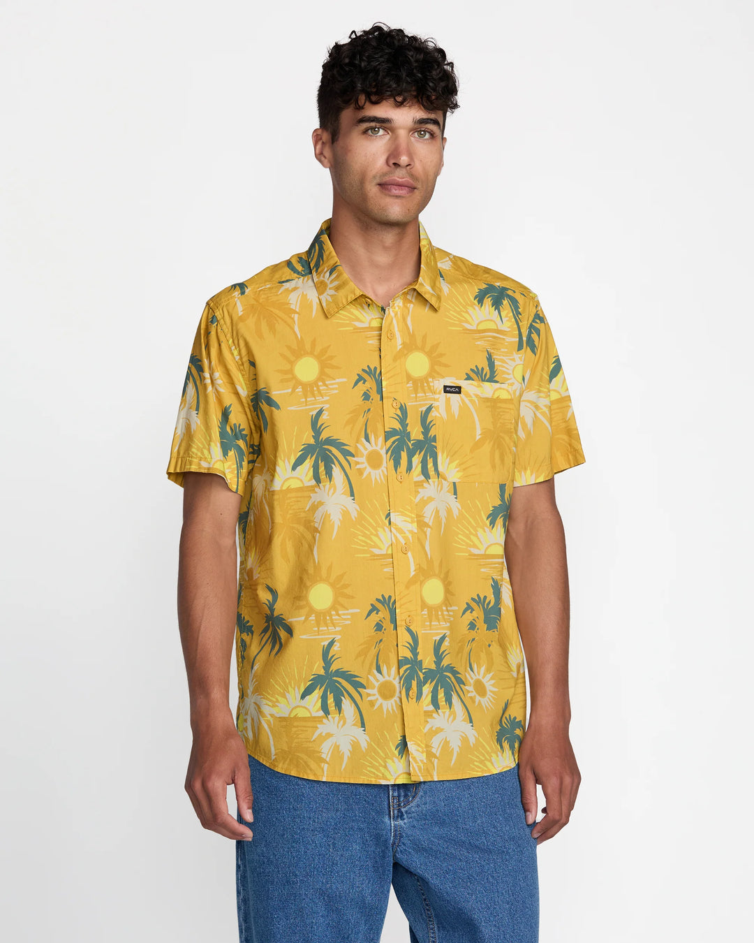 RVCA Sunsets Short Sleeve Shirt - Saffron - Sun Diego Boardshop