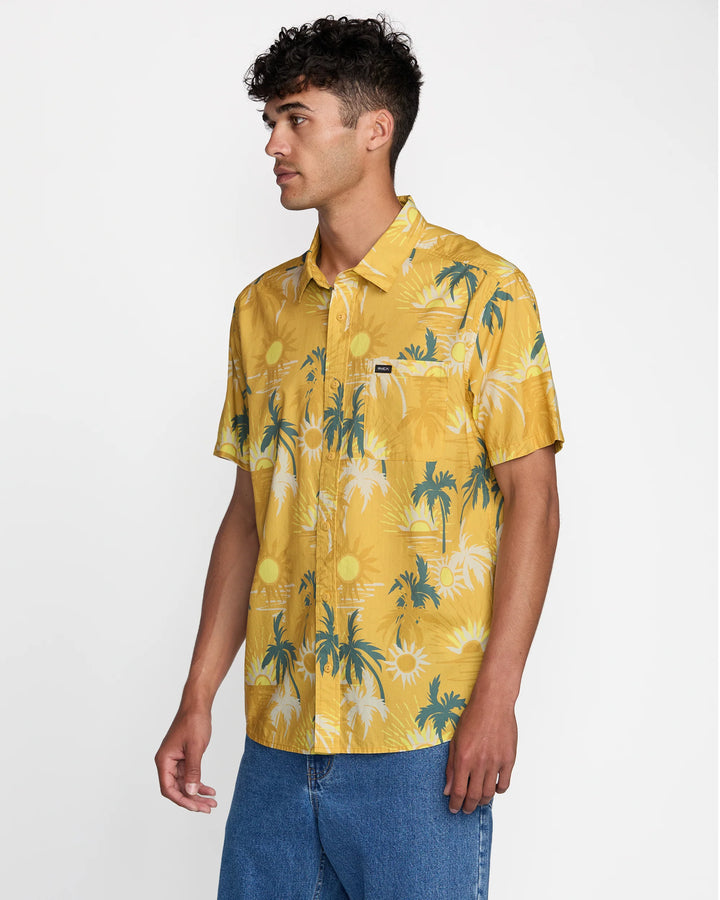RVCA Sunsets Short Sleeve Shirt - Saffron - Sun Diego Boardshop