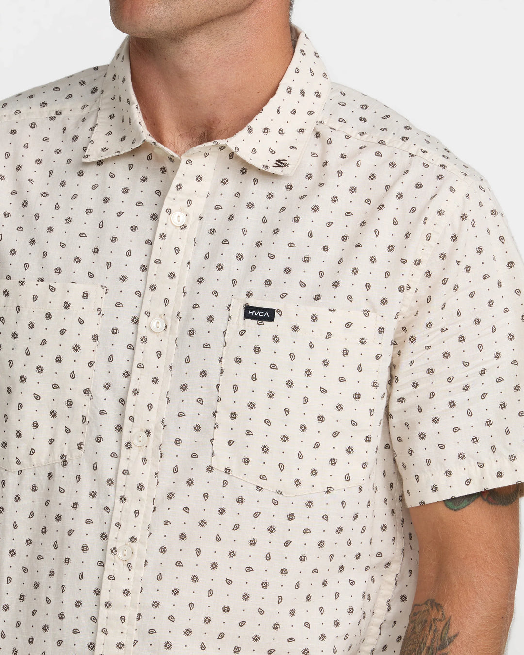 RVCA Men's Breezy Short Sleeve Shirt - Ceramic - Sun Diego Boardshop