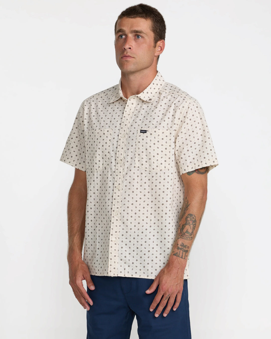 RVCA Men's Breezy Short Sleeve Shirt - Ceramic - Sun Diego Boardshop