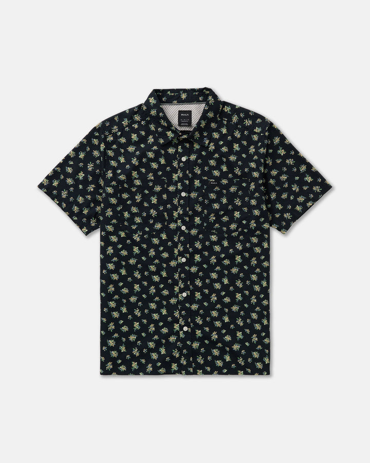 RVCA Men's Breezy Short Sleeve Shirt - Garage Blue - Sun Diego Boardshop