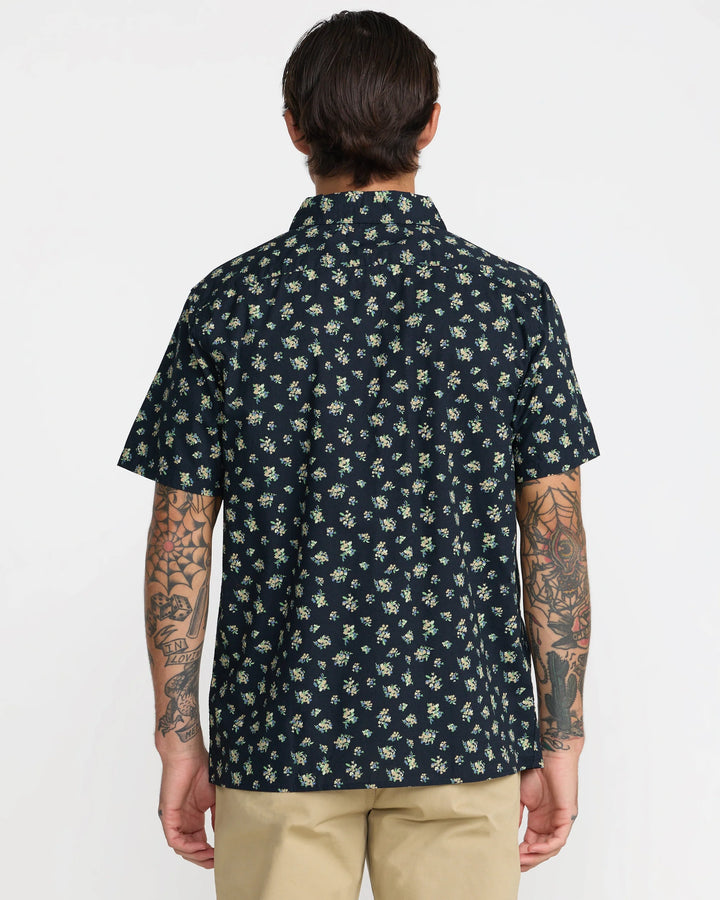 RVCA Men's Breezy Short Sleeve Shirt - Garage Blue - Sun Diego Boardshop