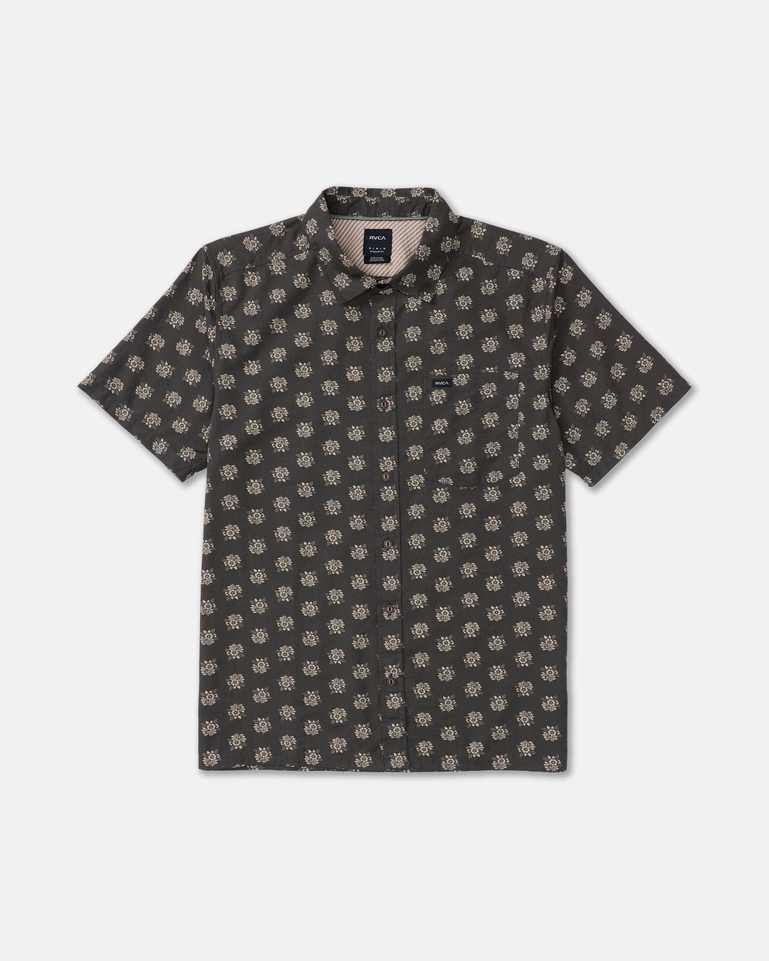 RVCA Men's Breezy Short Sleeve Shirt - Pirate Black - Sun Diego Boardshop