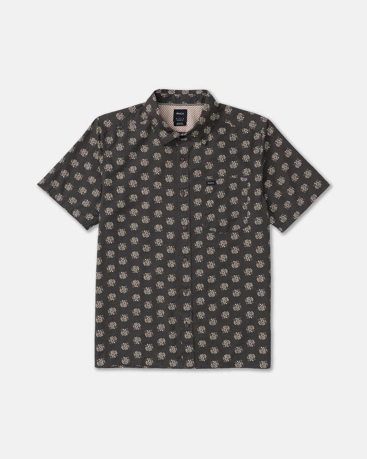 RVCA Men's Breezy Short Sleeve Shirt - Pirate Black - Sun Diego Boardshop