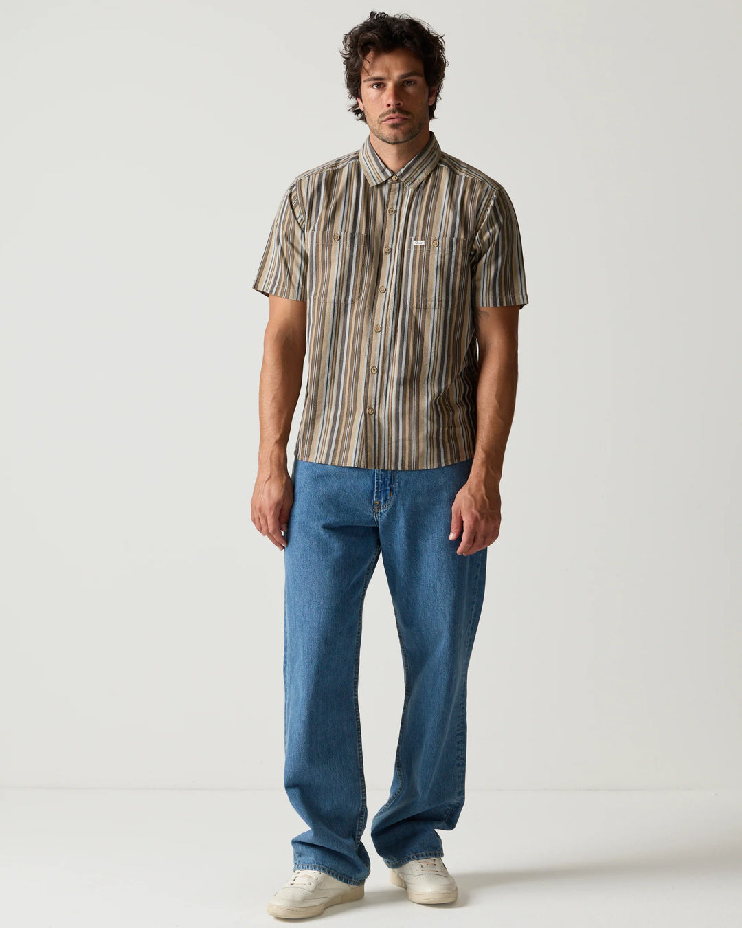 RVCA Men's Talum Short Sleeve Shirt - Blue - Sun Diego Boardshop