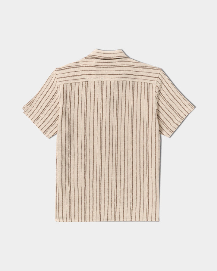 RVCA Vacancy Stripe Short Sleeve Shirt - Ceramic - Sun Diego Boardshop