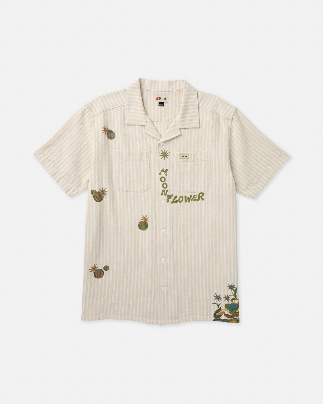 RVCA Mel G Moonlight Short Sleeve Shirt - Antique White - Sun Diego Boardshop