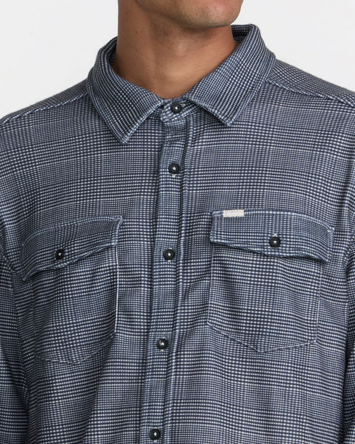 RVCA Men's VAcancy Flannel Long Sleeve Shirt - Ceramic - Sun Diego Boardshop