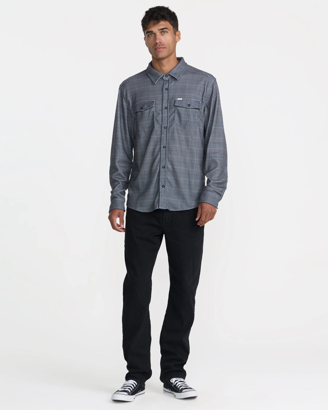 RVCA Men's VAcancy Flannel Long Sleeve Shirt - Ceramic - Sun Diego Boardshop