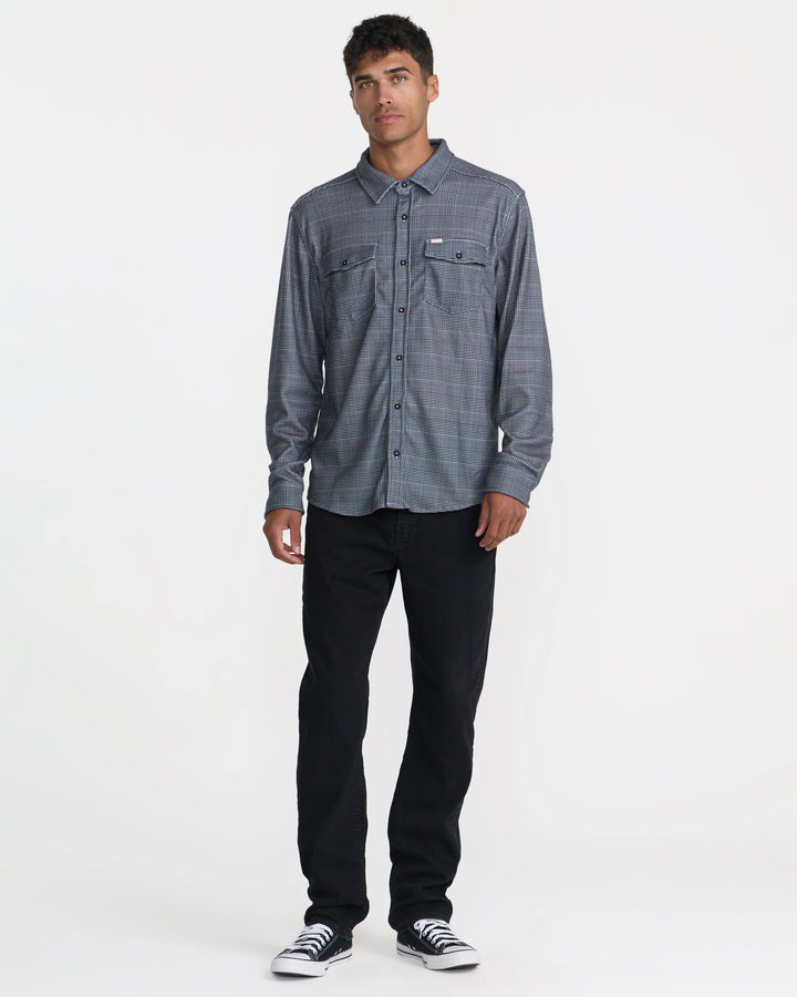 RVCA Men's VAcancy Flannel Long Sleeve Shirt - Ceramic - Sun Diego Boardshop